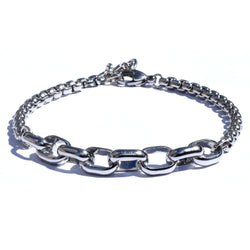 Stainless Steel Oval Chain Bracelet