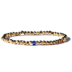 18K Gold plated faceted beaded bracelet