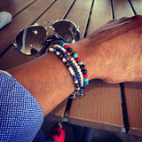 Lapis Lazuli faceted bracelet
