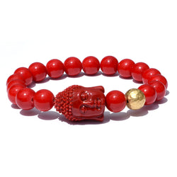 Red Buddha Stretch Bracelet