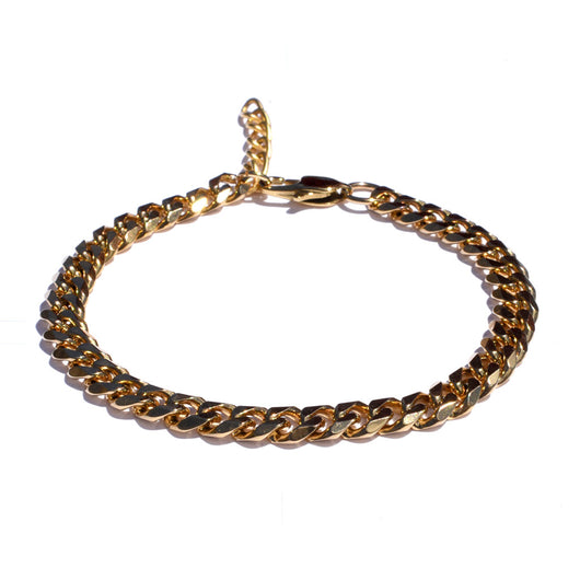 18k Gold Cuban Chain Bracelet